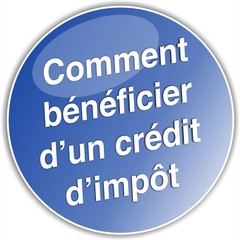 bouton bénéficier d'un crédit d'impôts