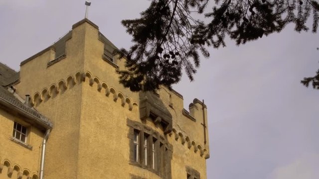 The Hakeburg in Steglitz close up from the from side