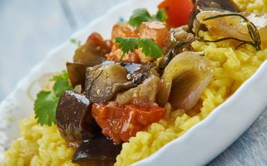Eggplant Ragout With Risotto