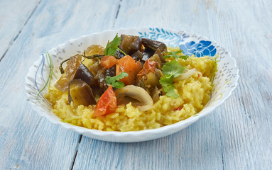 Eggplant Ragout With Risotto