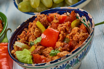 Hyderabadi Keema Shimla Mirch