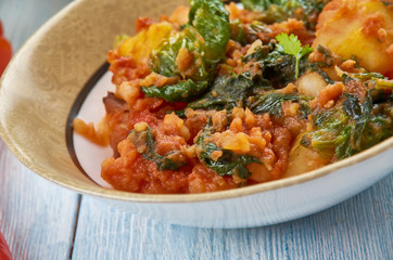 Fototapeta premium Hyderabadi Aloo Methi Masala