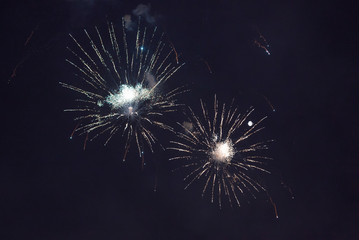 Fireworks at night