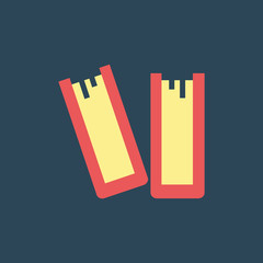 Silhouette icon book