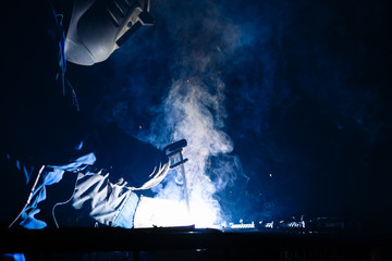 Naklejka premium Przepływy pracy w fabryce