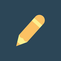 Silhouette icon pencil