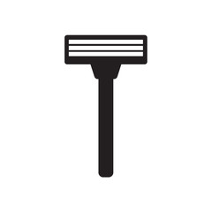 disposable shaving razor icon- vector illustration