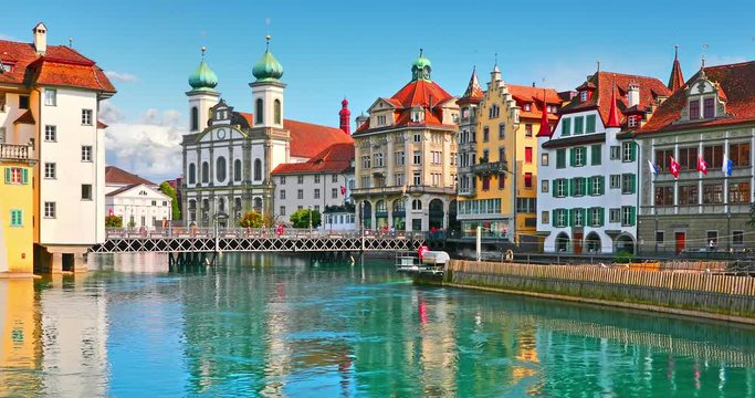 Old Town architecture of Lucerne, Switzerland