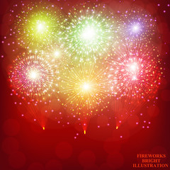 Obraz premium Festive red background. Vector.