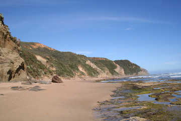 Fototapeta na wymiar Wreck Beach at Great Otway National Park, Great Ocean Road, Victoria, Australia