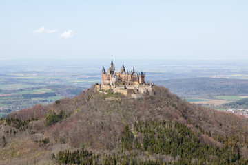 View of Hohenzollern Castle from vom Zeller Horn