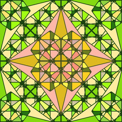 Seamless pattern of geometric shapes. Sacred geometry abstract symbols. Alchemy elements. Philosophy, religion motifs. Decorative background