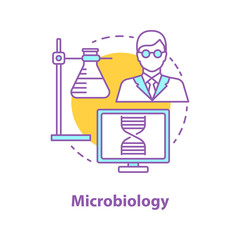 Microbiology concept icon