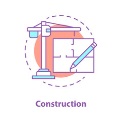 Construction industry concept icon