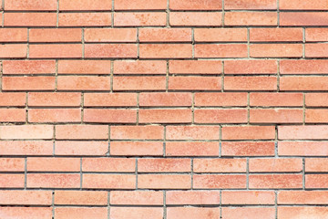 Wall from a red brick as an abstract background
