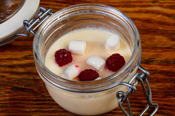 Panna cota with berries