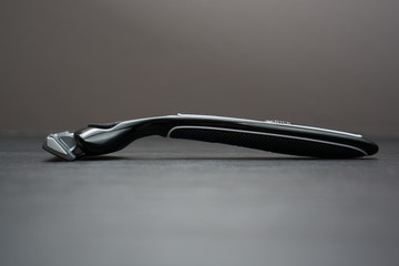 razor blade, or also known as shaver macro close up picture