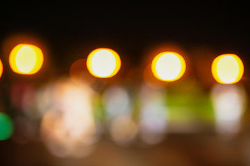 Bokeh city at night as an abstract background