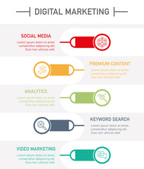 Digital Marketing Infographic Icons