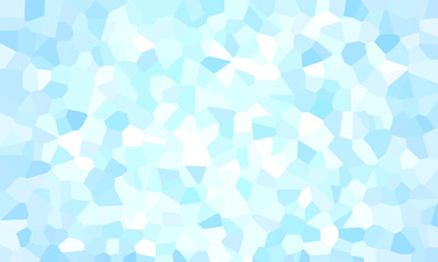 Chaotic vector illustration of a mosaic in blue tones