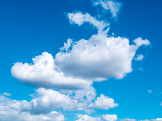 blue sky background with tiny clouds