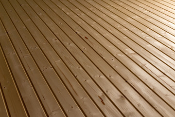 New wall of wooden boards as a background