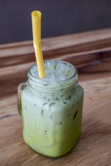 Thailand green tea milk tea, matcha latte