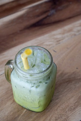 Thailand green tea milk tea, matcha latte