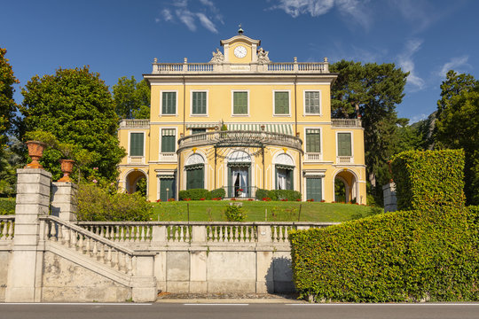 Villa Margherita Grande dates back to the 1750s and is in fact where the famous Italian composer Giuseppe Verdi stayed and composed La Traviata, Griante, Como Lake Italy.