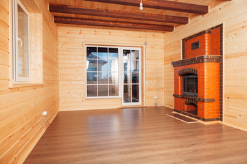 wooden country house interior