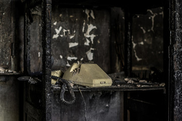 Telephone after fire