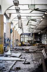 Abandoned factory hall
