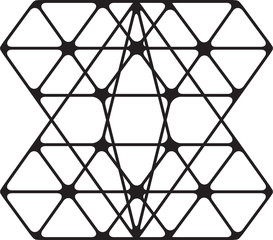 Geometric shape. Sacred geometry abstract symbol. Alchemy element. Philosophy, religion motif.