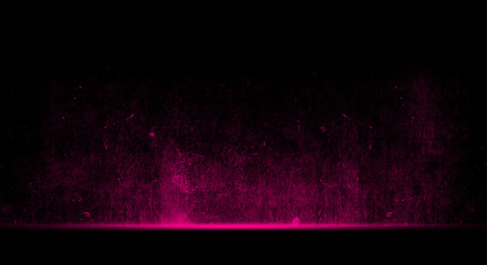 Empty wall background, neon light