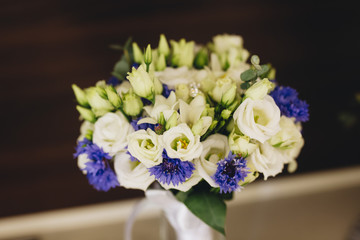 Wedding bouquet of flowers