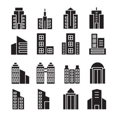 vector set of building icons