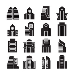 vector set of building icons