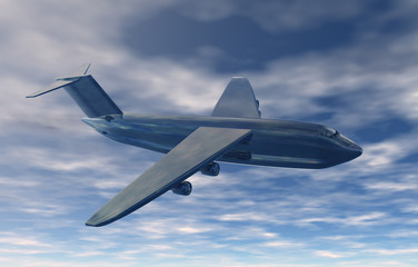Fototapeta na wymiar Großes Transportflugzeug