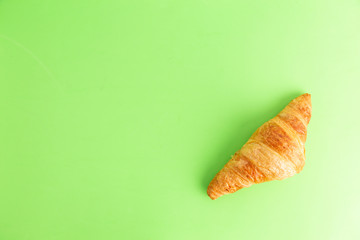 croissant on colorful background