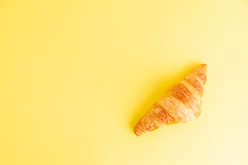 croissant on colorful background