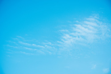 Fototapeta na wymiar beautiful light blue sky with clouds as background