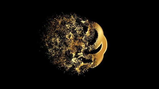 khach Hetanism Religious symbol Animation, Particle Animation of Religious khach Hetanism Icon.