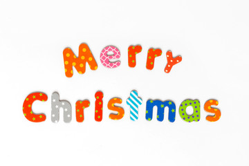 Merry christmass inscription