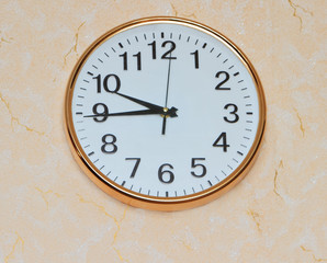 retro wall clock on old ackground