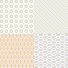 pastel small geometric vector patterns
