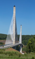 Penobscot Narrows bridge, Verona Isoland, Maine, USA