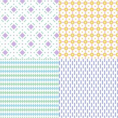 pastel small vector geometric patterns