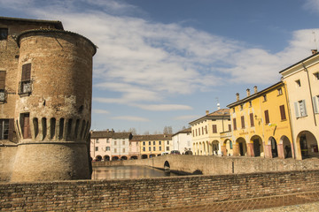 Fontanellato street Italy