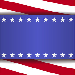 banner blue ribbon with white stars, red stripes