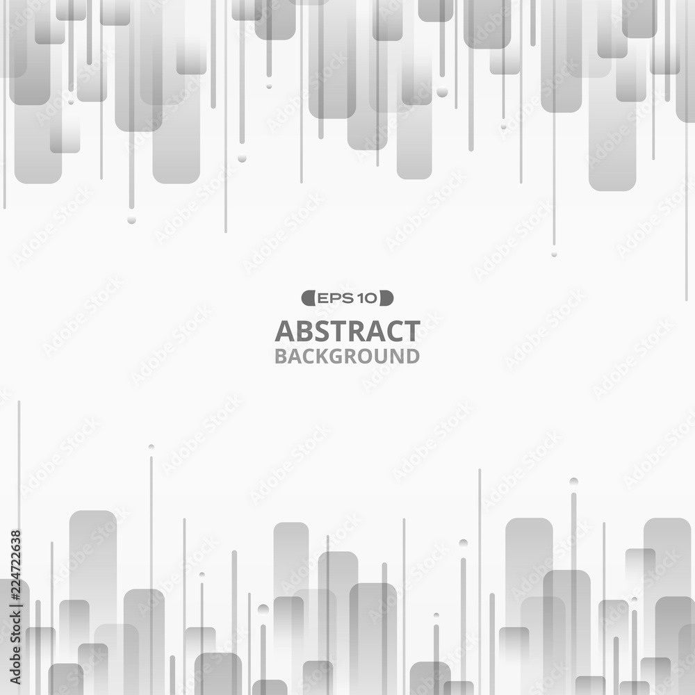 Poster abstract of grey geometric pattern background with space.